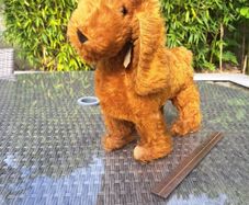 antique toy stuffed dog.  made in ireland