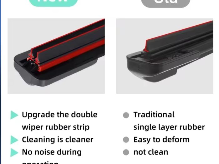 Double Rubber wiper blades for any hook style wipers