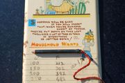 Vintage shopping list board