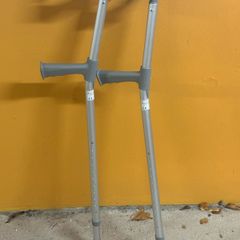 Pair of Adjustable Aluminium Forearm Crutches Walking Aids