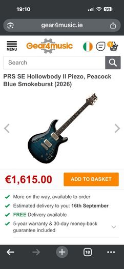 Prs Hollowbody