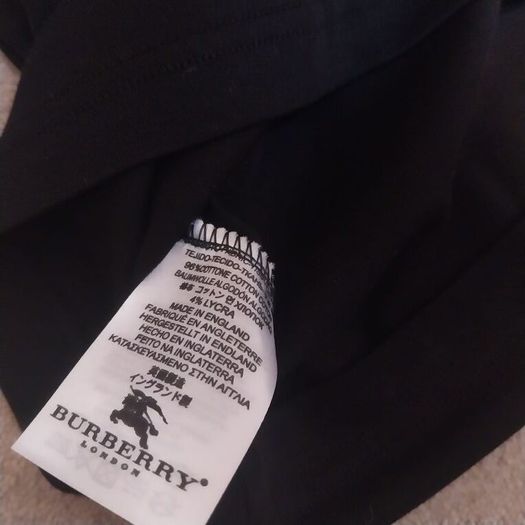 Burberry black t-shirt with embroidered logo