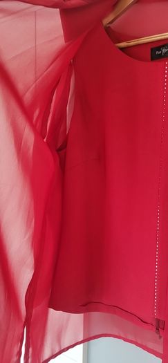 Paz Torras Ruby Red Twin Set Sz 46 ( Fit 10-12 Uk) Rrp 89.99