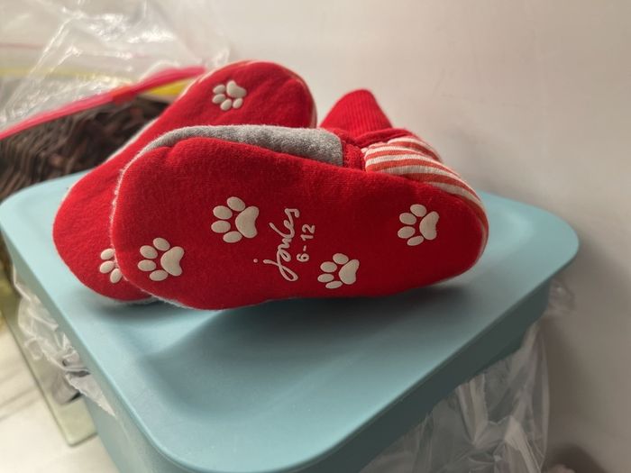 Joules brand baby shoes Christmas theme 6-12 month