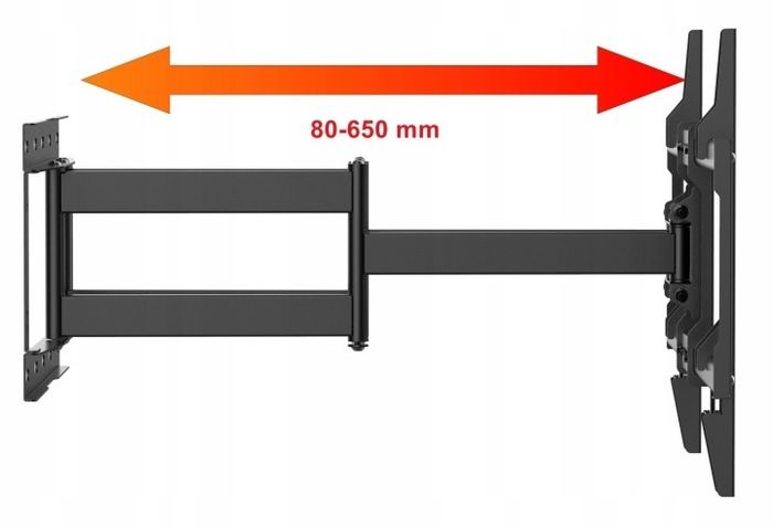 Tv Wall Mount Bracket Tilt Swivel Full Motion 32"-65"