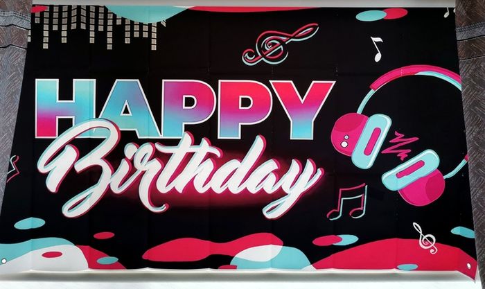 TIK TOK birthday backdrop