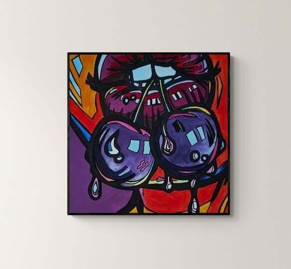 Original hand paint picture, painting by Strzala