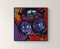Original hand paint picture, painting by Strzala