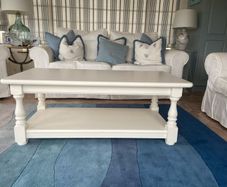 Painted wood coffee table