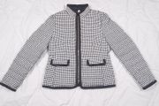 Basler Black White Houndstooth Quilted Zip-Up Lightweight Puffer Jacket 12UK/40EU