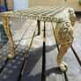 Heavy Early Victorian Brass Footman Trivet Image 4
