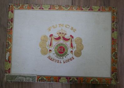Punch Empty Cigar Wooden Box