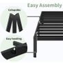 High Super King Bed Frame 6ft with Rounded Corner Legs, Heavy Duty Metal Super King Size Bed 180x200cm, Super King Size Bed 46 cm High, Noise Free, Easy Assembly Image 6