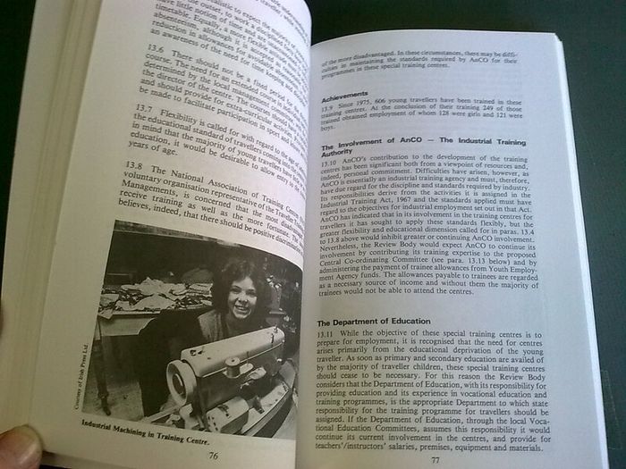 Report of the travelling people review body 1983 Ireland Irish
