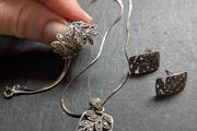 Solid silver set of 5 pieces