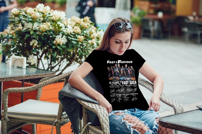 Fast & Furious Fast Saga Anniversary 19 Years 2001 - 2020 T-Shirt