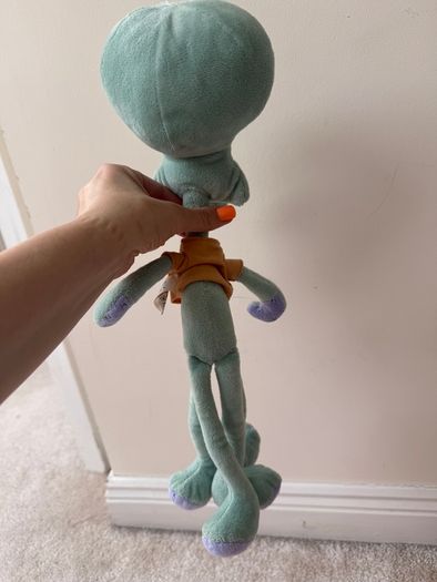 Simba Nickelodeon 2014 Viacom Squidward Plush SpongeBob SquarePants approx. 42 cm. Used Please see photos