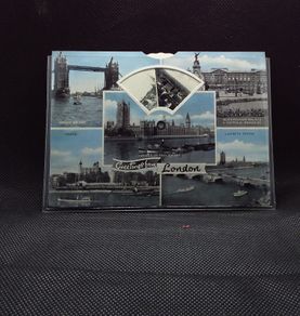 Greetings From London , 9 Views " Dennis " Mechanical Postcard - 1960s
