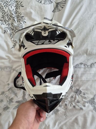 Helmet Mtb Fly Racing Black&white
