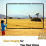 FREE EXPRESS SHIPPING Projector Screen 100 Inch, Portable Projector Screen with 16:9 HD 4K Screen for School Home Theatre Cinema Office, Foldable Projector Screen - 227cm(W) X 130cm(H) Matte White Widescreen (110) Image 5