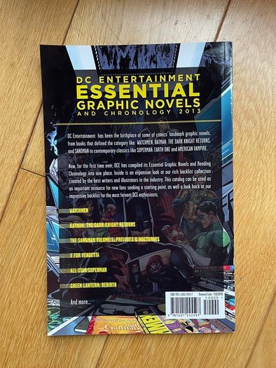 DC Entertainment Essential Graphic Novels and Chronology 2013 & 2015