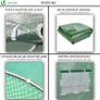 Polytunnel Greenhouse 4x3x2m 12m SquaredPoly Tunnels Gardening Walk In Pollytunnel Tent with Steel Frame (FREE POSTAGE) Image 7