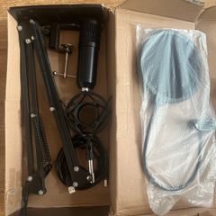USB Condenser Microphone with Broadcast Arm and Cable