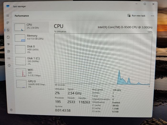 HP ProDesk 600 G5 SFF (i5 9th Gen) and power cable