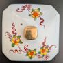 Vintage Kireina Japanese Porcelain Biscuit Barrel with Wicker Handle Image 7