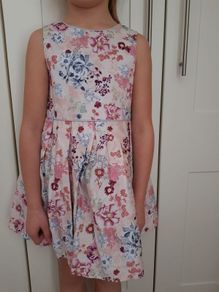 pink flower dress 6-7years