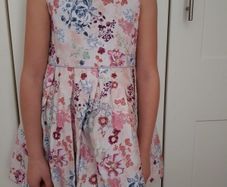 pink flower dress 6-7years