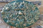 Green Man garden plaque