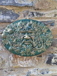 Green Man garden plaque