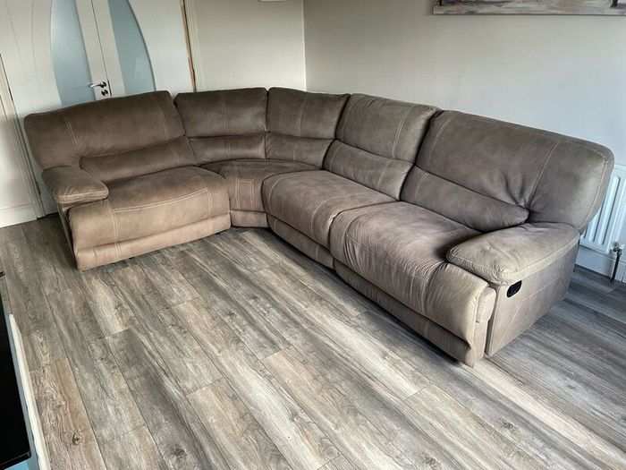 Recliner corner sofa and arm chair for sale