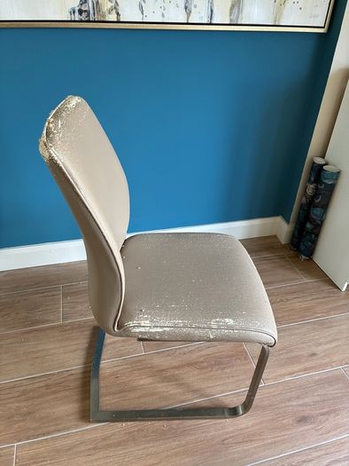 6 cantilever dining chairs