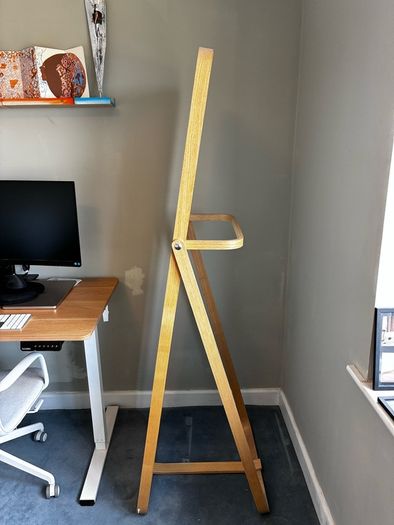 Ikea Ikornnes Floor Mirror: Ash