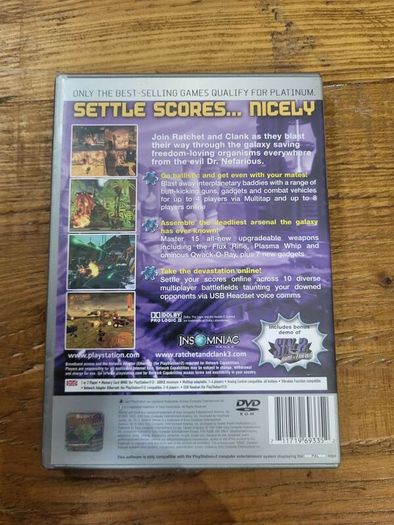 Ratchet and Clank 3 Ps2 platinum
