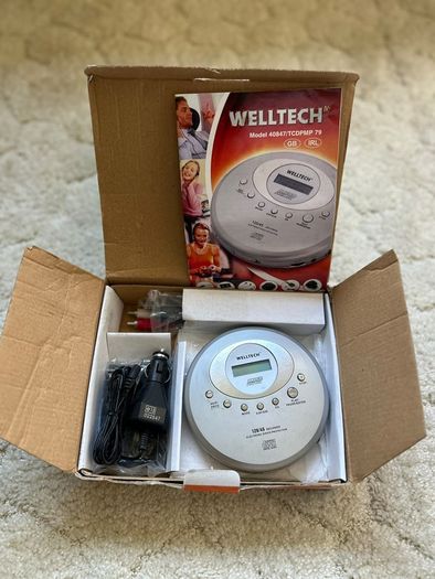 Welltech Portable CD Player with MP3 Function Boxed with Accessories