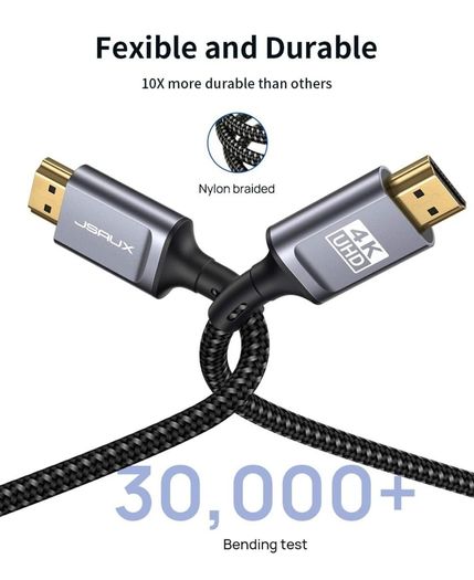 4K HDMI Cable 3M, Ultra High Speed 18Gbps HDMI 2.0 Cable Lead Support 4K@60Hz HDR, HDCP 2.2, 2160P, HD 1080P, Ethernet, 3D, ARC Compatible with Fire TV, Apple TV, PlayStation PS4 PS3 PC - Grey