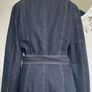 Cristina Gavioli Black Denim Trench/ Jacket Size Uk12 Image 4