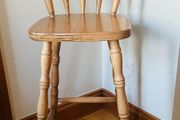 High Wooden Kitchen Stool