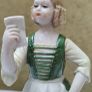 Rare Capodimonte Sandro Maggioni Porcelain Girl Reading the letter Image 3
