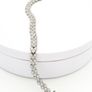 Signed Thai Silver Cubic Zirconia Tennis Bracelet Image 7