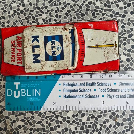 Vintage Tin Plate friction KLM Royal Dutch Airlines Airport Car