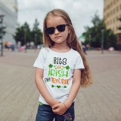 Bits Of Irish All Trouble Boys And Girls T-shirt Tee Top Shirt Patrick's Parade