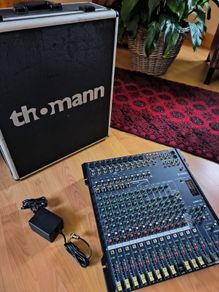 Yamaha MG166CX-USB 16-Channel Mixing Console + Original Power Supply (Brand New) + Thomann Hard Carry Case