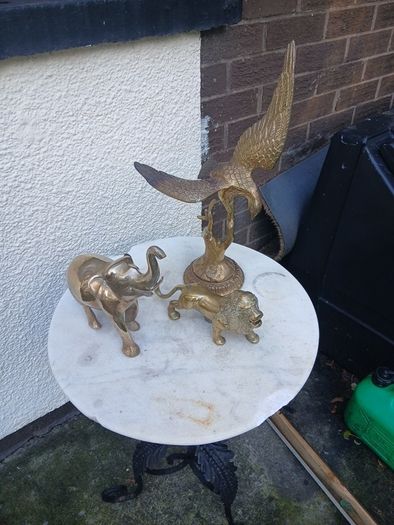 large brass animals