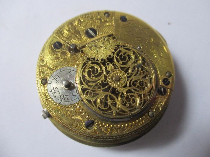 Irish Pocket Watch Fusee Movement For Parts / Repair