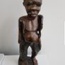 African Tall Wooden Statue Image 3