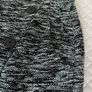 Marble Black & White Tweed Asymmetric Button Midi Skirt - Size EU 38 Image 2
